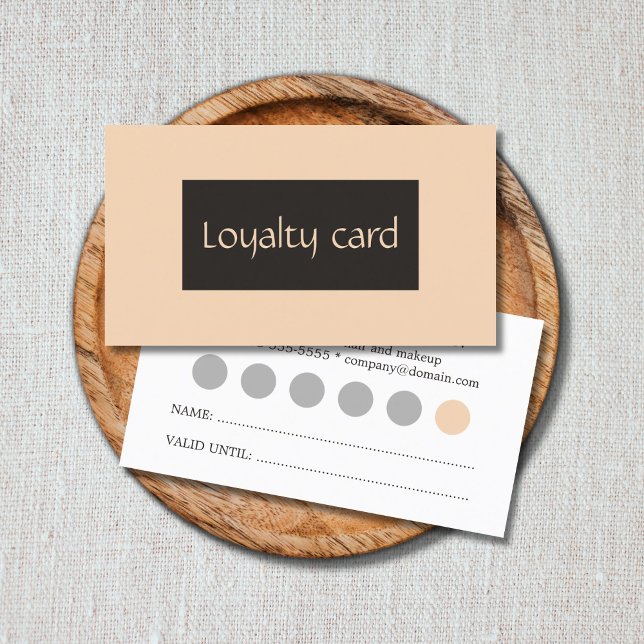 Tarjeta de Lealtad de Belleza Gris Sencilla y Eleg (Subido por el creador)