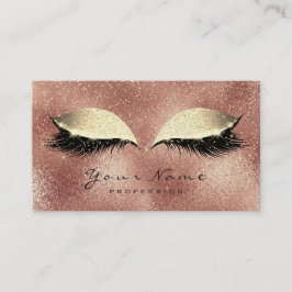 Tarjeta de lealtad de salón de belleza maquillaje 