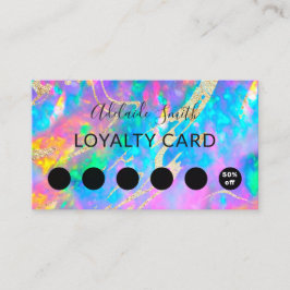 tarjeta de lealtad fire opal gemstone