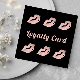 Tarjeta de Lealtad Glamour Glamour Gold y Black Li