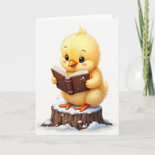 Tarjeta de lectura de pajarito