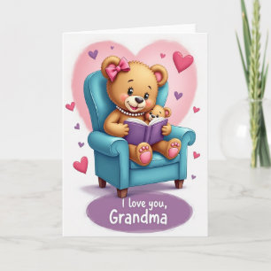 Tarjeta de lectura del día de las madres floral
