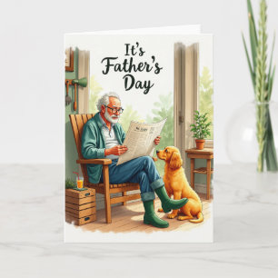 Tarjeta de lectura del padre amoroso