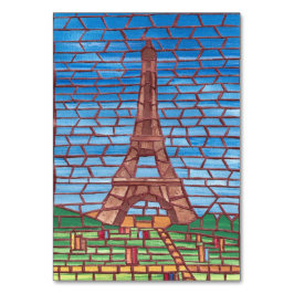 Tarjeta de lectura Mosaic Eiffel para adultos