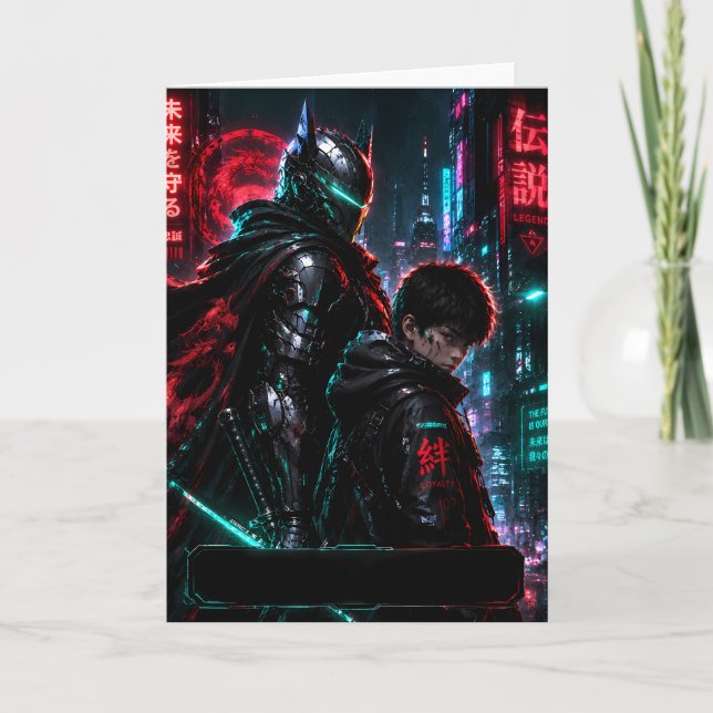 Tarjeta de legado de padres ciberpunk (Anverso)