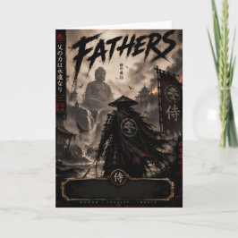 Tarjeta de legado del padre samurái