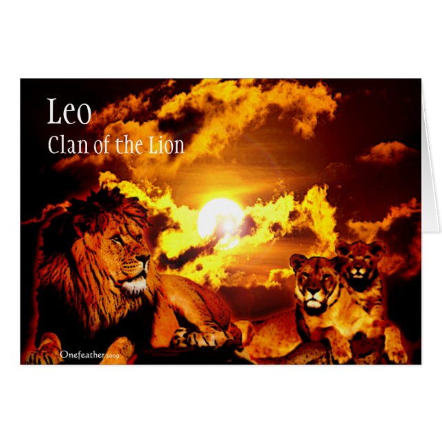 Tarjeta de Leo (Anverso (Horizontal))