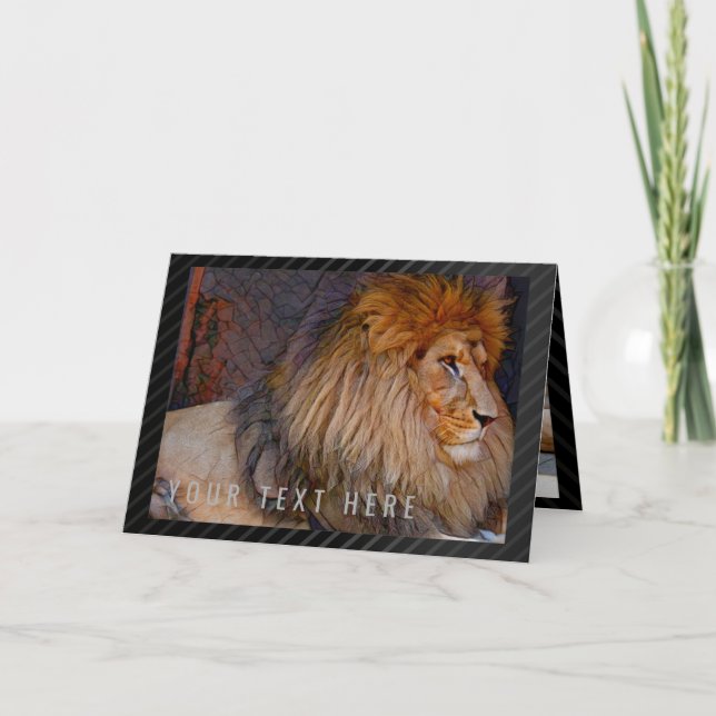 tarjeta de león [animal] (Anverso)