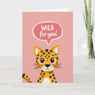 Tarjeta de Leopardo Salvaje para Ti