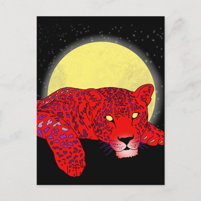 Tarjeta de Leopardo Zombie Personalizable (Anverso)