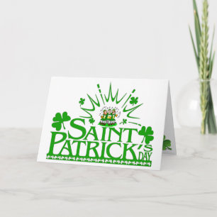 Tarjeta de Leprechauns cantante de St. Patrick
