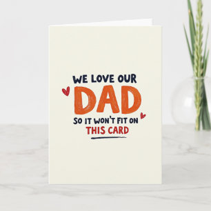 Tarjeta de letra a mano para el Día del Padre dulc