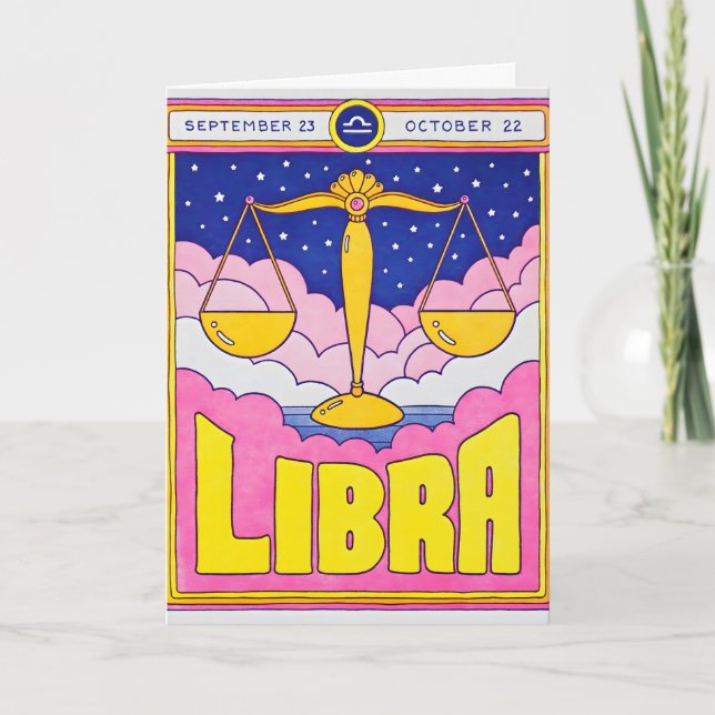 Tarjeta de letra de Libra (Anverso)