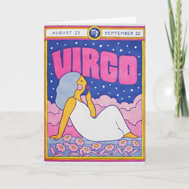 Tarjeta de letra de Virgo (Anverso)