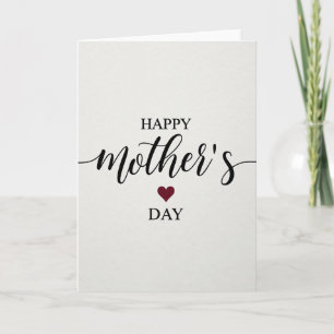 Tarjeta de letra Serif de Mamá Elegante
