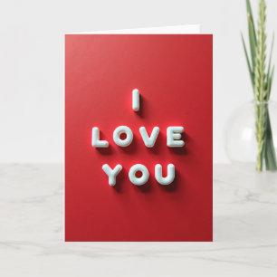 Tarjeta de Letra Simple 'Te Amo'