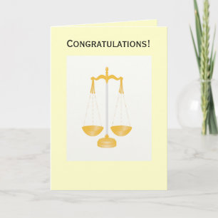 Tarjeta de ley de felicitaciones
