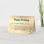 Tarjeta de ley Distance Happy Birday Brother In La<br><div class="desc">Tarjeta de felicitación personalizada de Luxury Gold Distance Happy Birthday Brother In Law.</div>