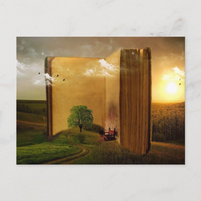 Tarjeta de libro antigua (Anverso)