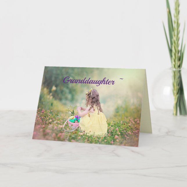 TARJETA DE LIL GRANDDAUGHTER EASTER (Anverso)