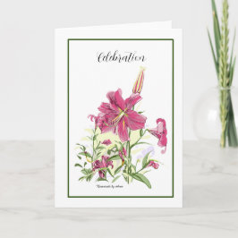 Tarjeta de Lily Oriental