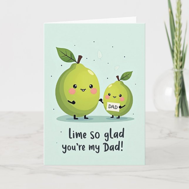 Tarjeta de Lima del Día del Padre Dulce (Anverso)
