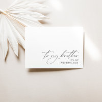 Tarjeta de limpieza del mensaje del Boda matutino 