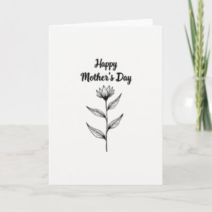 Tarjeta de Línea del Día de las Madres con Sinceri