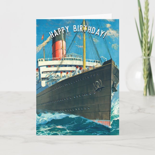 TARJETA DE LÍNEA OCEÁNICA DE personalizable (Anverso)
