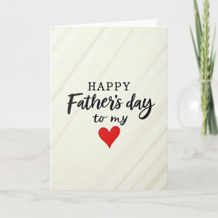 Tarjeta de lino del Día del Padre