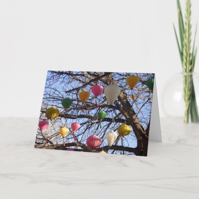 Tarjeta de Linternas Orientales Uplifting (Anverso)