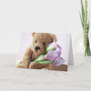 tarjeta de lirios de lazo