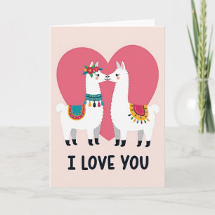 Tarjeta de Llama 'Te Quiero'
