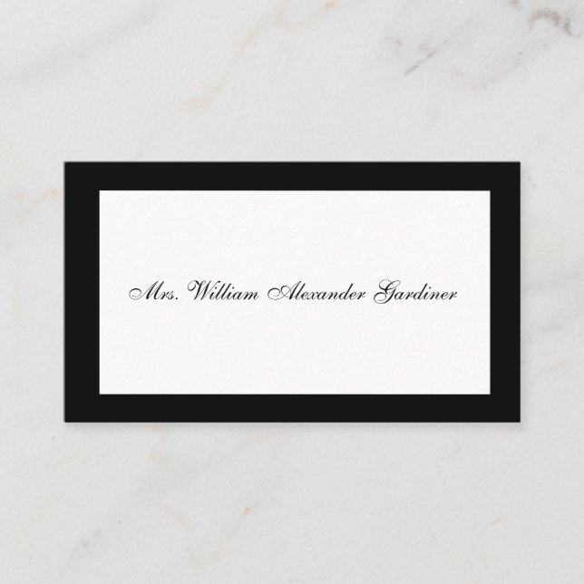 Tarjeta de llamada de duelo (Anverso)