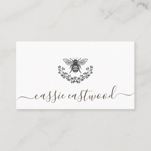 Tarjeta de llamada de firma de certificado floral  (Anverso)