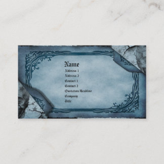 Tarjeta de llamada de la muerte Tarjeta de visita 