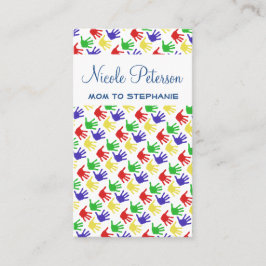 Tarjeta de llamada de mami de impresión manual