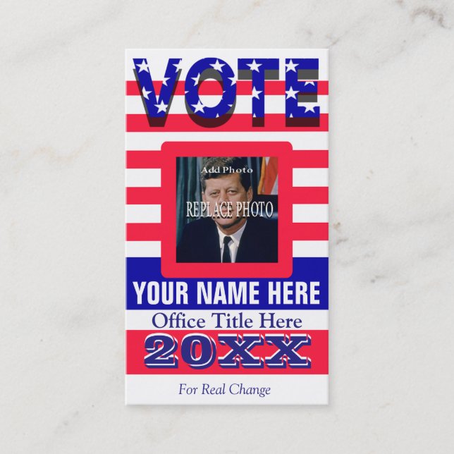 Tarjeta de llamada de plantilla de campaña (Anverso)