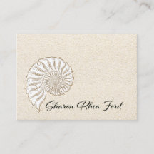 Tarjeta de llamada de Shell elegante / Contactos /