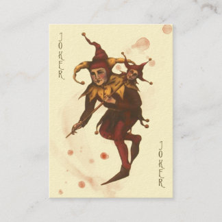 Tarjeta de llamada para bromistas con manchas de s
