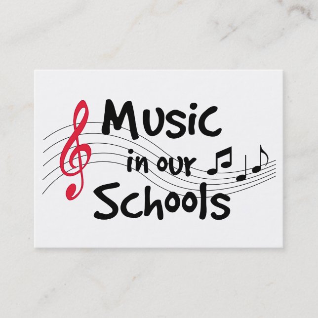 Tarjeta de llamada para música (Anverso)