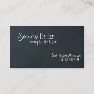 Tarjeta de llamadas "Chalk Board" Personalizable M