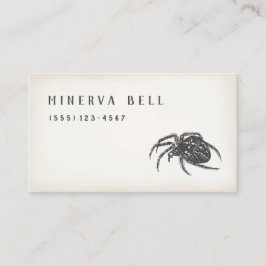 Tarjeta de llamadas de araña de Halloween