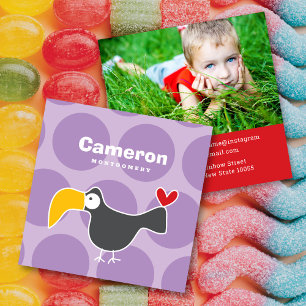 Tarjeta de llamadas de foto de perfil de pájaro To