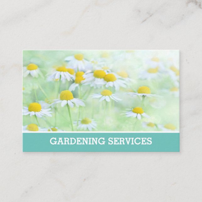 Tarjeta de llamadas de Gardener & Gardening Servic (Anverso)