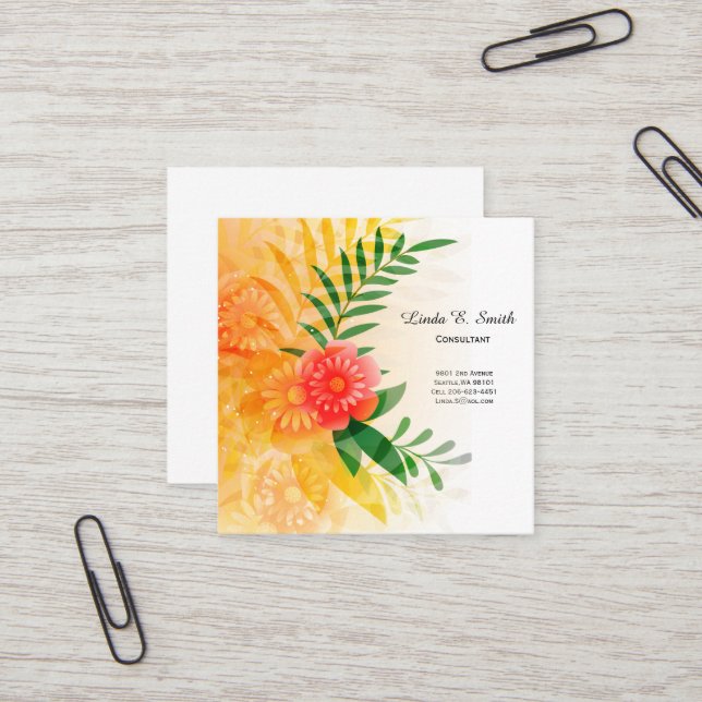 Tarjeta de llamadas de negocios (Anverso/Reverso In Situ)