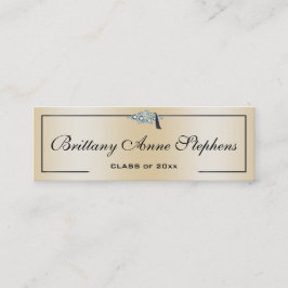 Tarjeta de llamadas de oro de Diamond Studed Grad