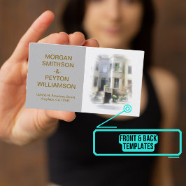 Tarjeta de llamadas de parejas - Foto con borde gr