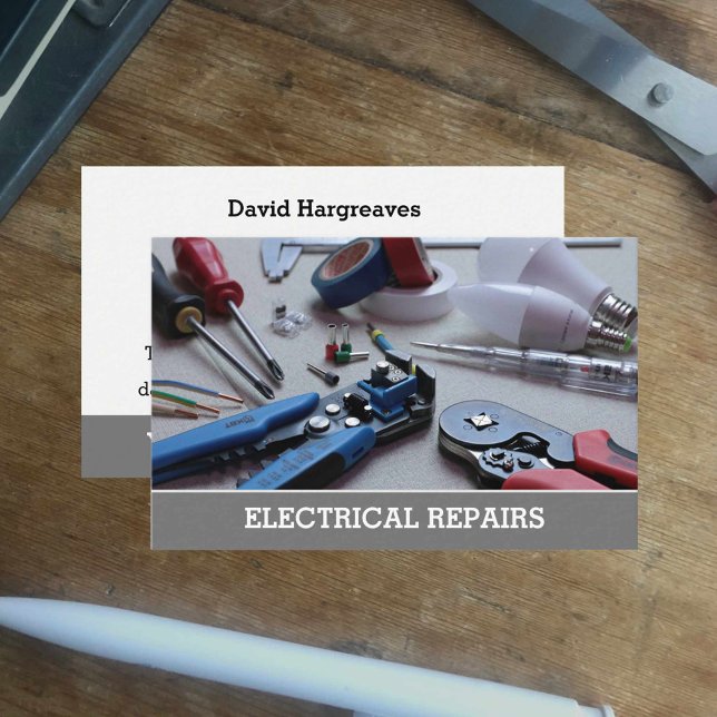 Tarjeta de llamadas de Reparación Eléctrica y Eléc (Subido por el creador)