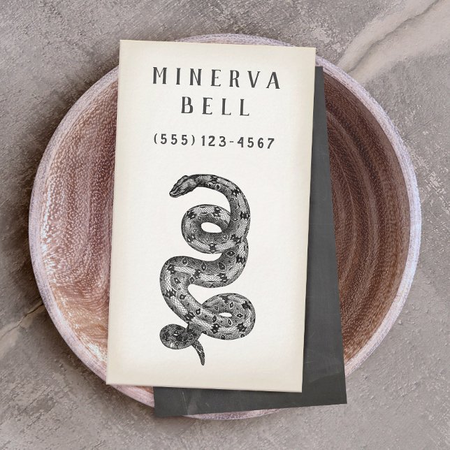 Tarjeta de llamadas de reptil de serpiente (Subido por el creador)